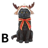 イベント・クリスマス装飾｜猫彫刻ペンダント樹脂フィギュア