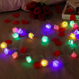 RGBローズフラワーLEDライト 1.5m〜10m