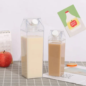 |イベント・ノベルティ用品 | 透明ミルクカートン型ウォーターボトル | 500ml/1000ml