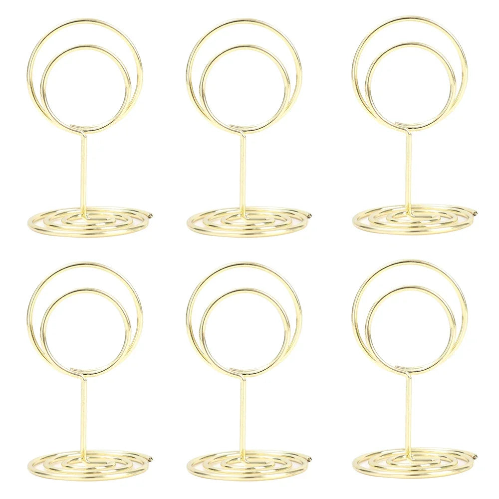 イベント・結婚式装飾｜金属製プレースカードホルダー ハート＆丸型