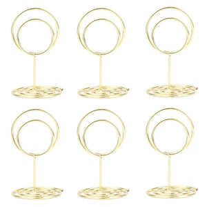 イベント・結婚式装飾｜金属製プレースカードホルダー ハート＆丸型