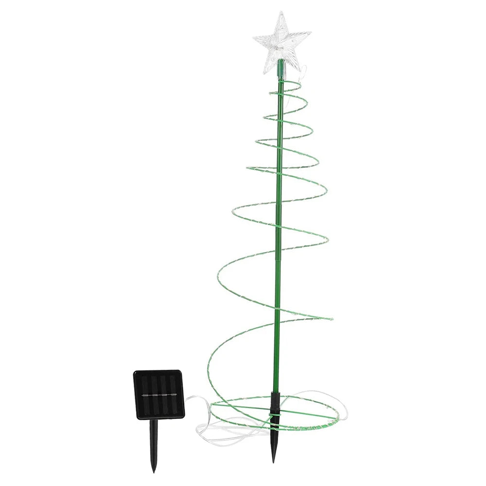 イベント・クリスマス装飾｜ソーラー式クリスマスツリー型ガーデンライトセット