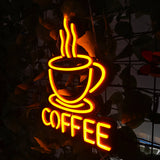 COFFEE　LEDネオンサイン（ネオン看板）　イエロー