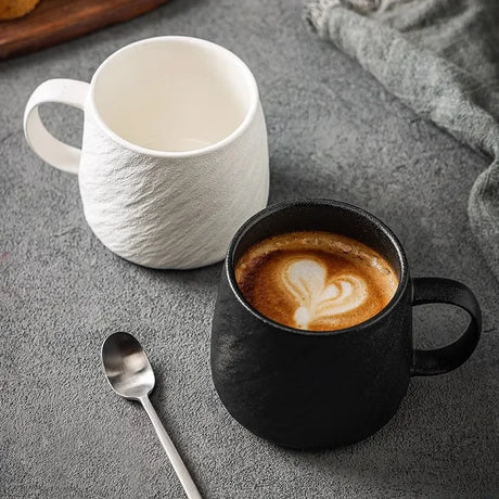 |イベント・ノベルティ用品 |電子レンジ対応セラミックマグカップ 黒白| 550ml
