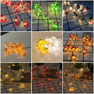 イベント・クリスマス装飾｜LEDクリスマス柄ライト(2M)