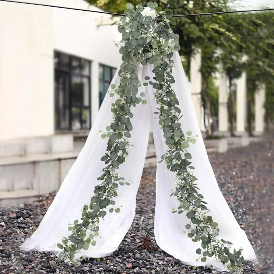緑の葉のつる人工植物・フェスティバルツリー・装飾・結婚式