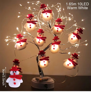 イベント・クリスマス装飾｜LEDスノーマンクリスマスガーランドライト(1.65M～3M)