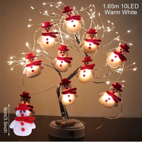 イベント・クリスマス装飾｜LEDスノーマンクリスマスガーランドライト(1.65M～3M)