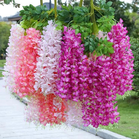 パーティー・インテリア装飾｜藤の花シルク造花12個セット(110c)