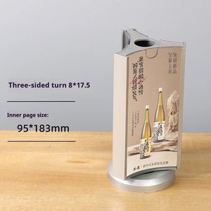 三角柱型POP｜	A4/A5 3面回転式アクリルテーブルスタンド