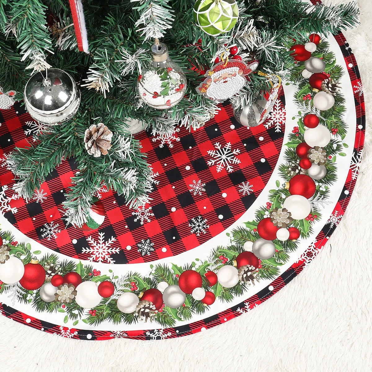 イベント・クリスマス装飾｜クリスマスツリースカート プラッシュマット