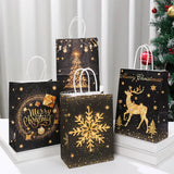 イベント・クリスマス装飾｜クリスマスクラフト紙ギフトバッグセット(4枚入)