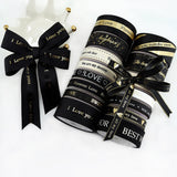 バレンタインデー用ハート柄片面プリントリボン