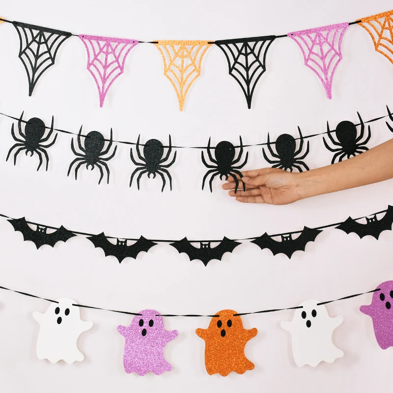 イベント・ハロウィン装飾｜ハロウィンペーパーバナー デコレーション(3M)