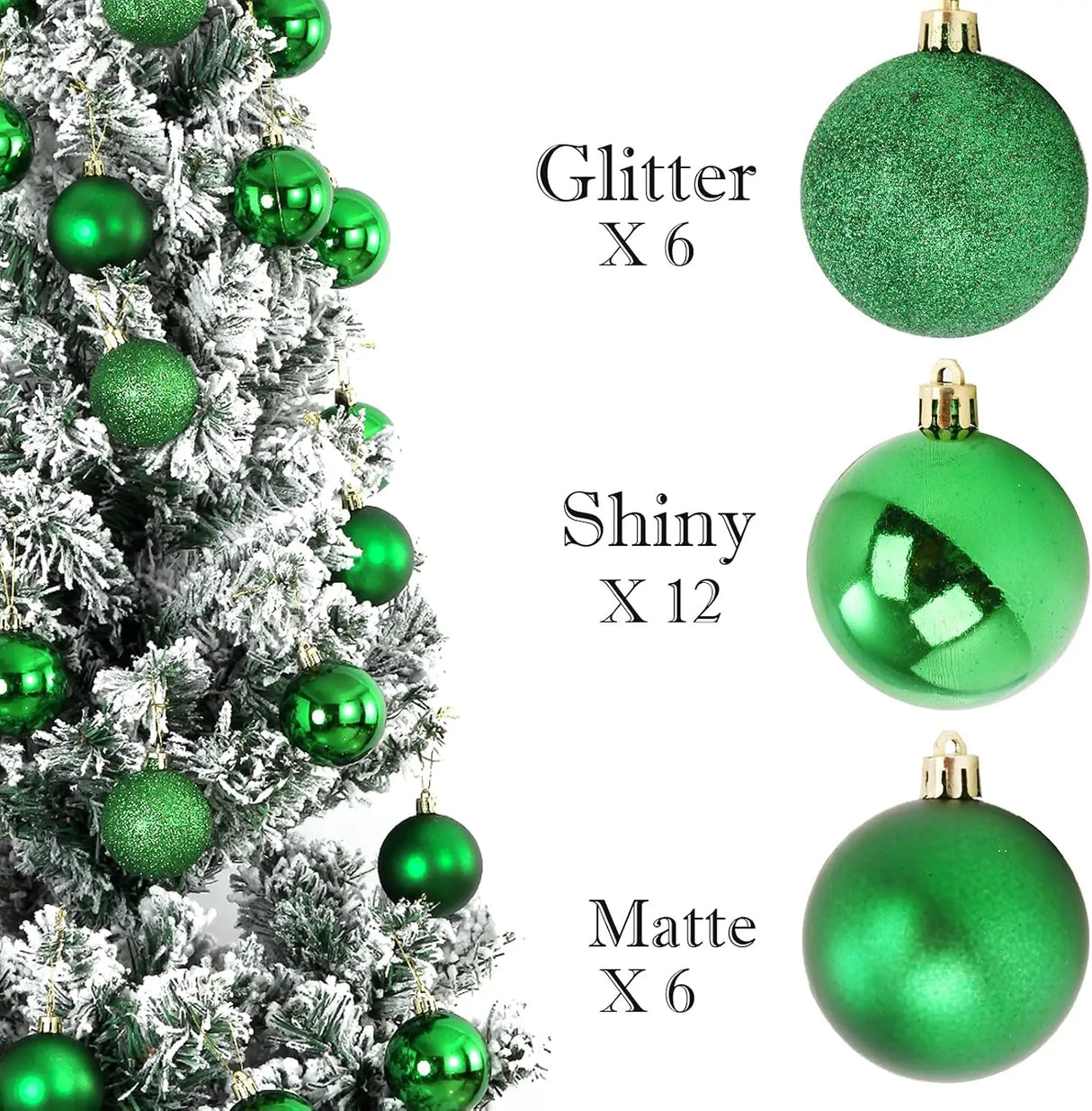 イベント・クリスマス装飾｜ボールオーナメント 24個