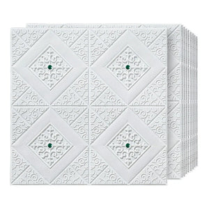【DIY用】３Dアンティーク調タイル風ステッカー 70x70cm(5pcs/10pcs）