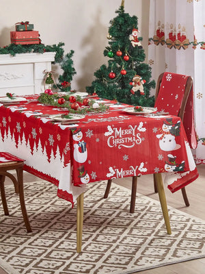 イベント・クリスマス装飾｜雪だるま柄テーブルクロス｜誉PRINTING