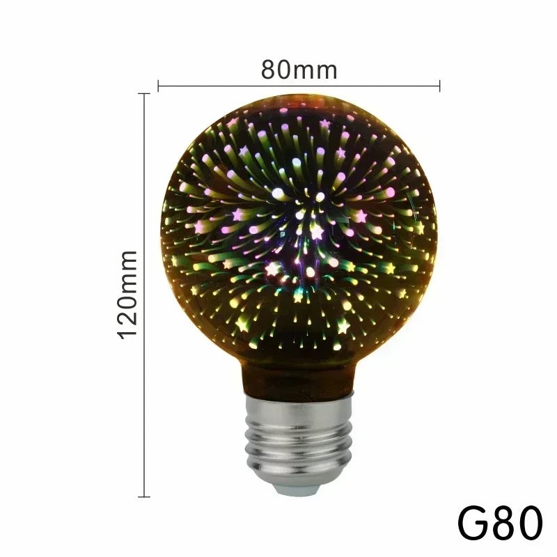 【E27 LEDエジソン電球】カラフルなバブル型ヴィンテージデザイン