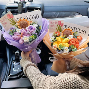 手作りかぎ針編みの花束 母の日ギフト