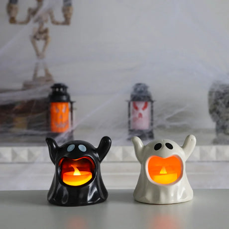 イベント・ハロウィングッズ｜LEDゴーストキャンドルホルダー