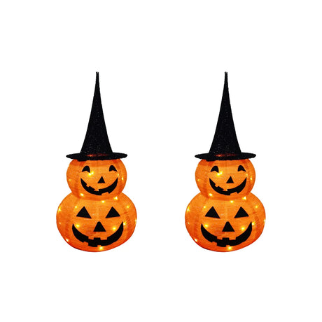イベント・ハロウィングッズ｜LEDライト付きスタンドパンプキンランタン