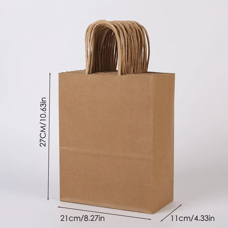 |ノベルティ用品 | クラフト紙ギフトバッグ  10個セット