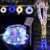 イベント・クリスマス装飾｜ソーラー充電式 防水LEDガーデンライト(30M)