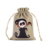 イベント・ハロウィングッズ｜ハロウィン柄リネン巾着キャンディバッグセット