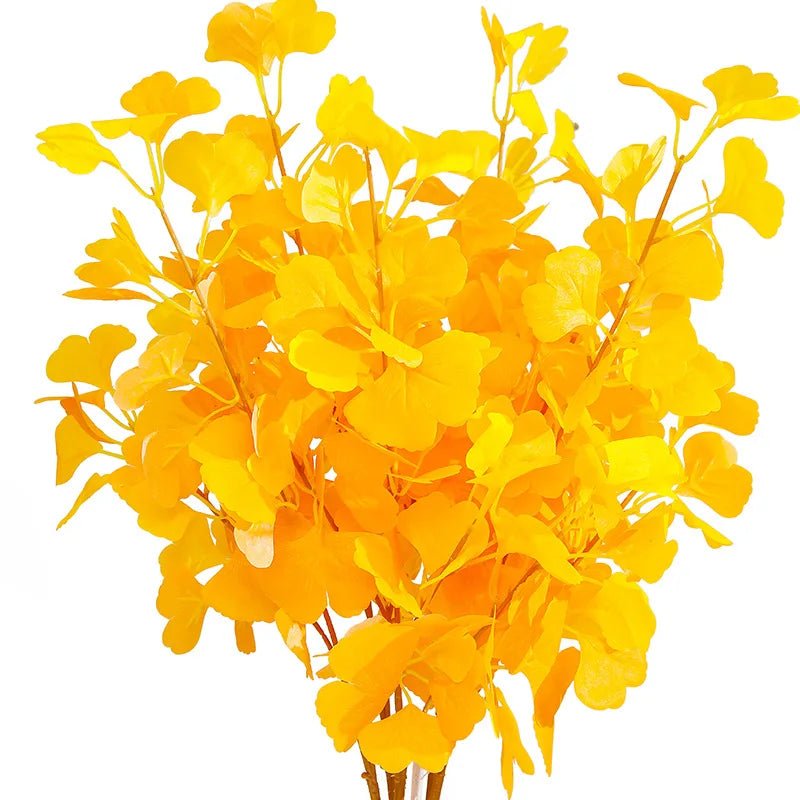 イベント・ハロウィングッズ｜90cm 人工観葉植物 イチョウとカエデの葉