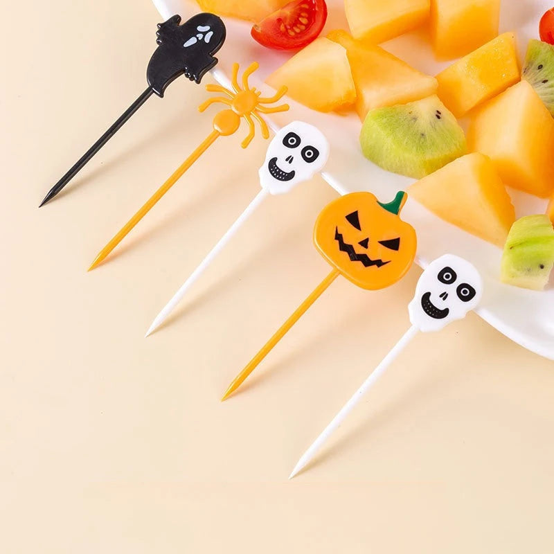 イベント・ハロウィングッズ｜プラスチック製ケーキトッパー10個セット