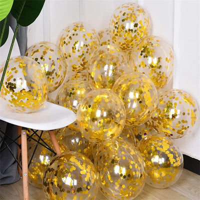 イベント・クリスマス装飾｜ゴールドシルバー紙吹雪バルーンセット｜誉PRINTING