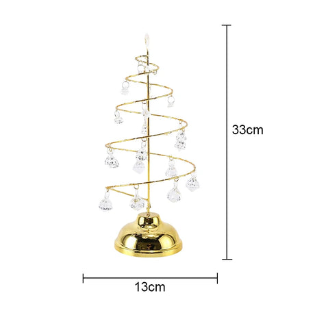 イベント・クリスマス装飾｜LEDクリスタルクリスマスツリーテーブルランプ