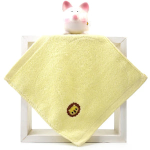 | ノベルティ用品 | 動物刺繍入りコットンフェイスタオル| 25x25c