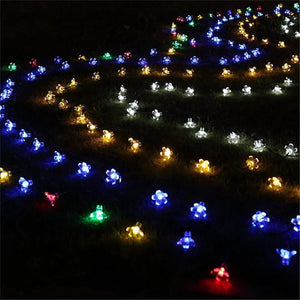 イベント・パーティー装飾｜防水ソーラー式LEDチェリーフラワーライト(5M/7M/12M)