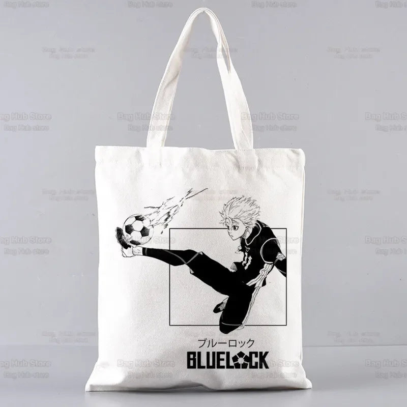 |ノベルティ用品 | ブルーロック柄プリント トートバッグ | 34×38c