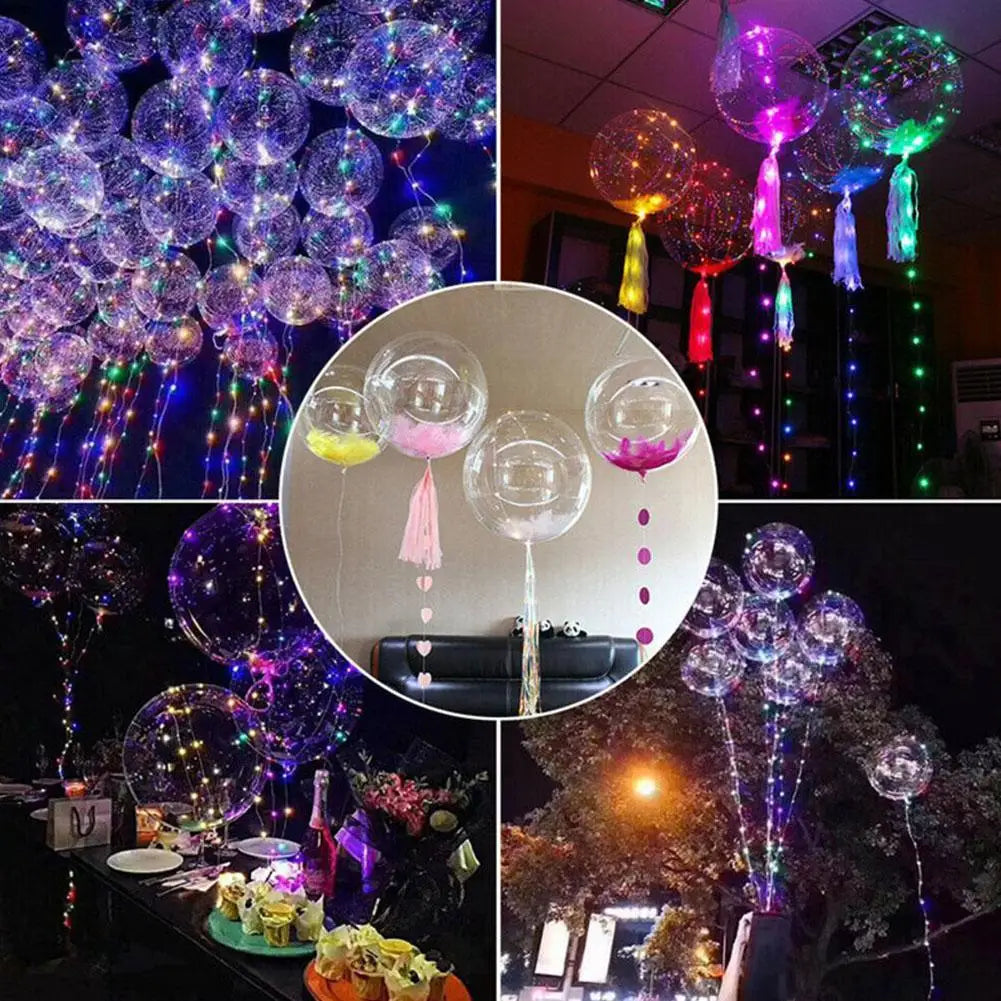 イベント・クリスマス装飾｜LED光るバルーン 50cm 3セット