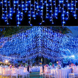 イベント・クリスマス装飾｜屋外用LED滝型ストリングライト(幅4m)