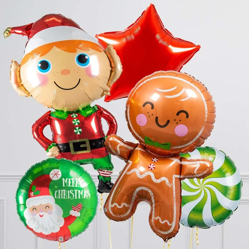 イベント・クリスマス装飾｜ホイルバルーン サンタ＆スノーマン