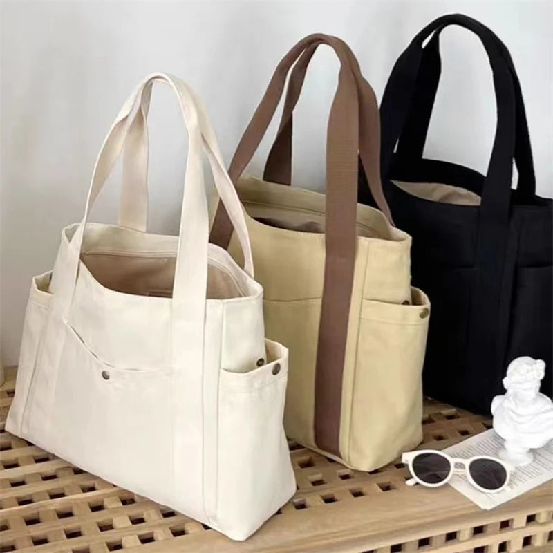 |ノベルティ用品 | ファスナー付きキャンバストートバッグ
