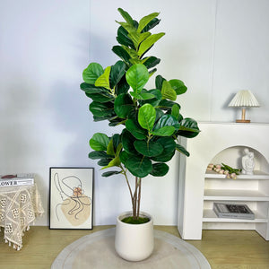 大型人工植物 フィカスツリー 40～145cm｜フェイクフィドルリーフ フィグ グリーンプラント インテリア装飾 オフィス・ウェディング向け