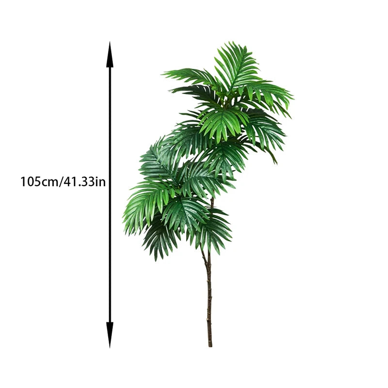 70～150cm・大型人工ヤシの木・フェイクトロピカル植物・グリーンモンステラの葉