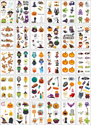 イベント・ハロウィングッズ｜ハロウィン用防水タトゥーステッカー(30枚セット)