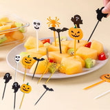 イベント・ハロウィングッズ｜プラスチック製ケーキトッパー10個セット