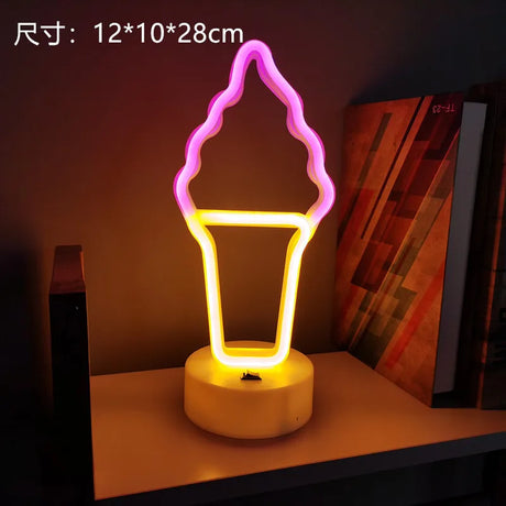 【イベント・クリスマス装飾】LEDネオン ユニコーン・フラミンゴなどのデザインライト