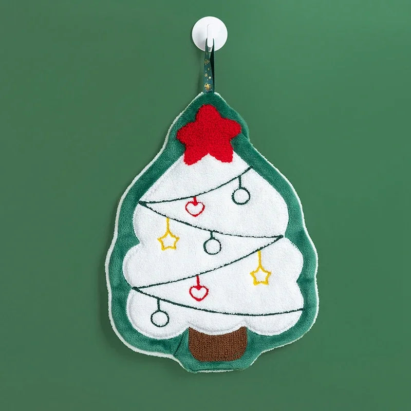 クリスマスグッズ・ ノベルティ用品｜クリスマス柄 吸水ハンドタオル
