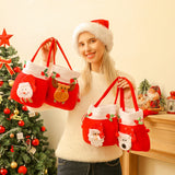 イベント・クリスマス装飾｜クリスマス巾着ギフトバッグセット(1/2/3/4個)