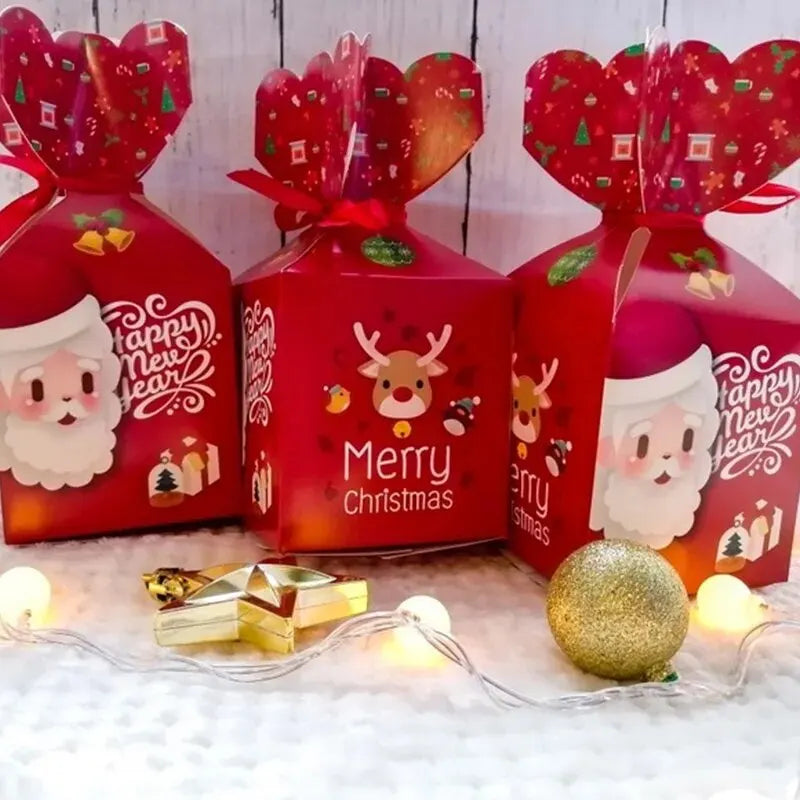 イベント・クリスマス装飾｜手さげ型・ボックス型 ギフト用バックセット(4pcs/5pcs)