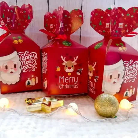 イベント・クリスマス装飾｜手さげ型・ボックス型 ギフト用バックセット(4pcs/5pcs)