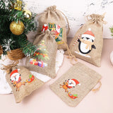 イベント・クリスマス装飾｜ ギフト用 リネン巾着袋バックセット(S/M/L)