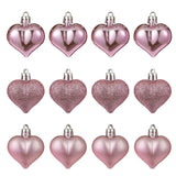 イベント・クリスマス装飾｜ハートボールペンダント オーナメントセット(12個入)